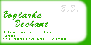 boglarka dechant business card